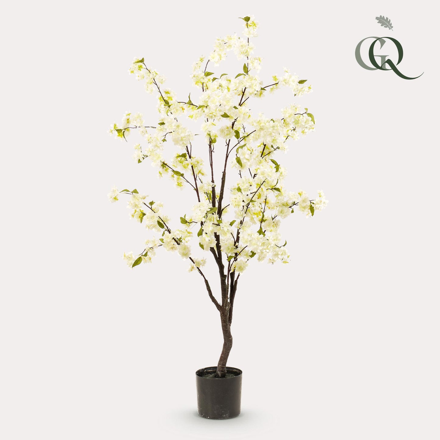 Konstgjord växt - Prunus - Körsbärsblom - Vit - 135cm