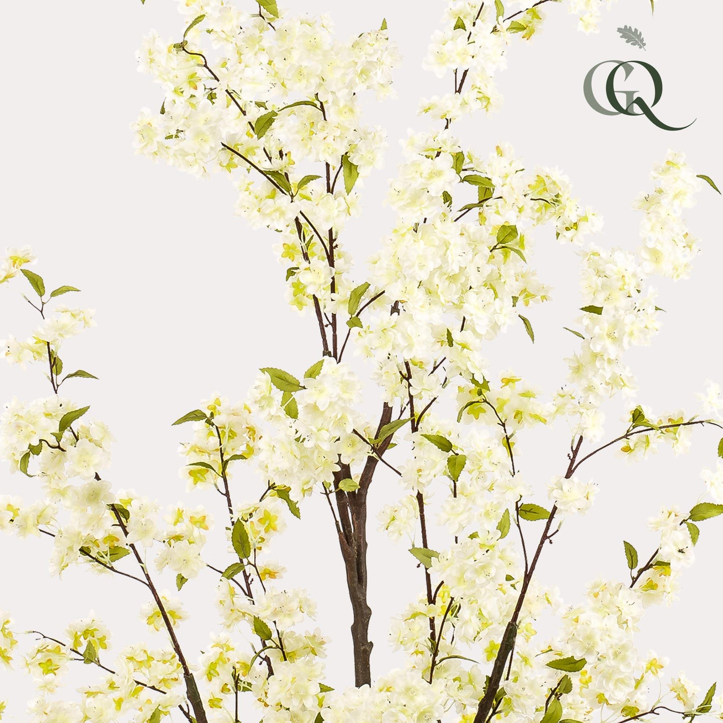 Kunstig plante - Prunus - Kirsebærblomst - Hvid - 175cm