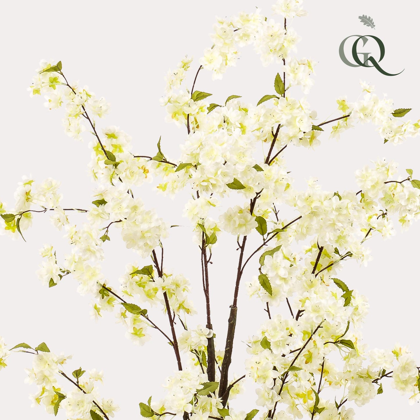 Konstgjord växt - Prunus - Körsbärsblom - Vit - 135cm