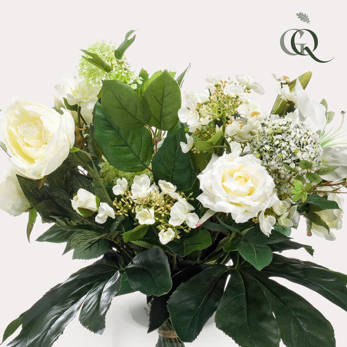 Konstgjord blomma - Bukett M - White Dream - 60 cm
