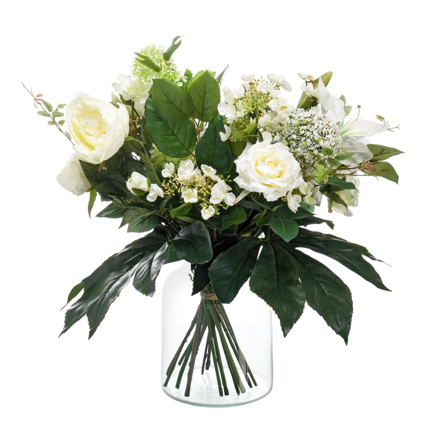 Konstgjord blomma - Bukett M - White Dream - 60 cm