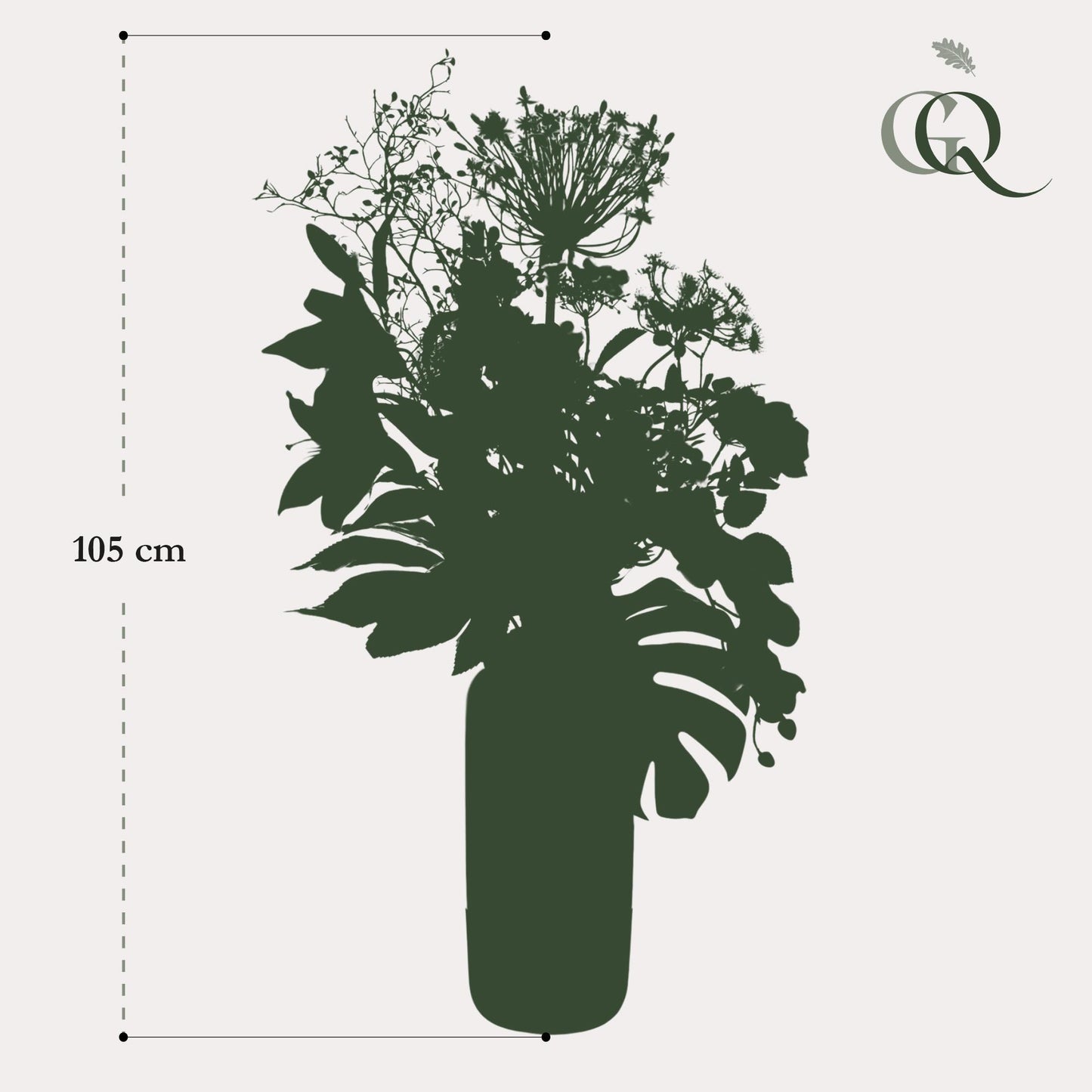 Konstgjorda blommor - Bukett XL - Glans - 105 cm