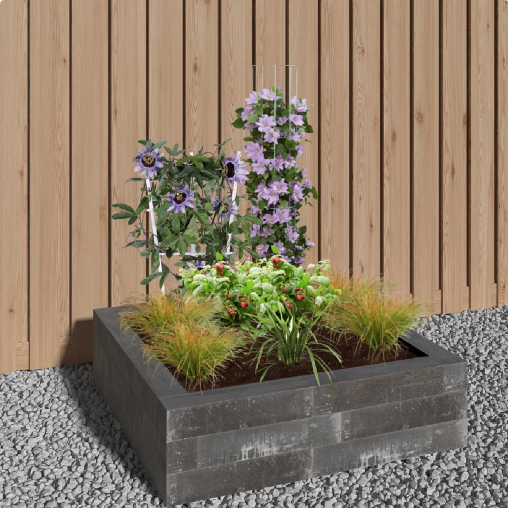 Rustik trädgård 1m2