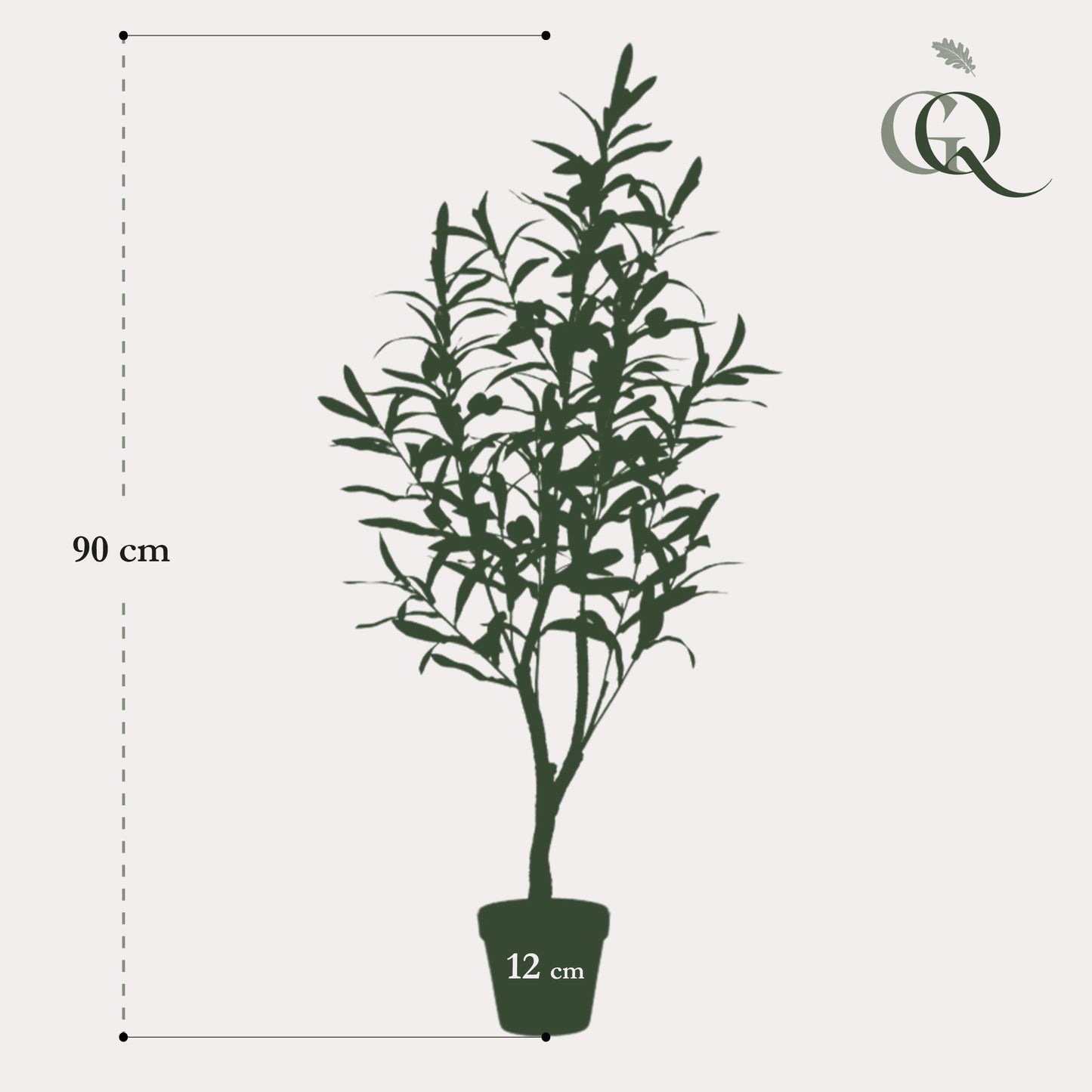 Konstgjort olivträd - Olea europaea - Olivträd - 90 cm