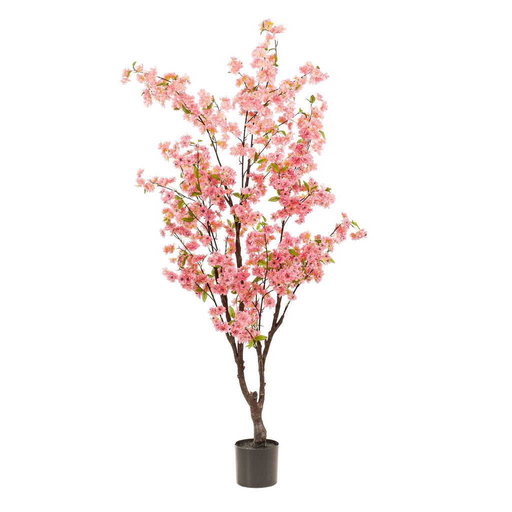 Kunstig plante - Prunus - Kirsebærblomst - Pink - 175cm