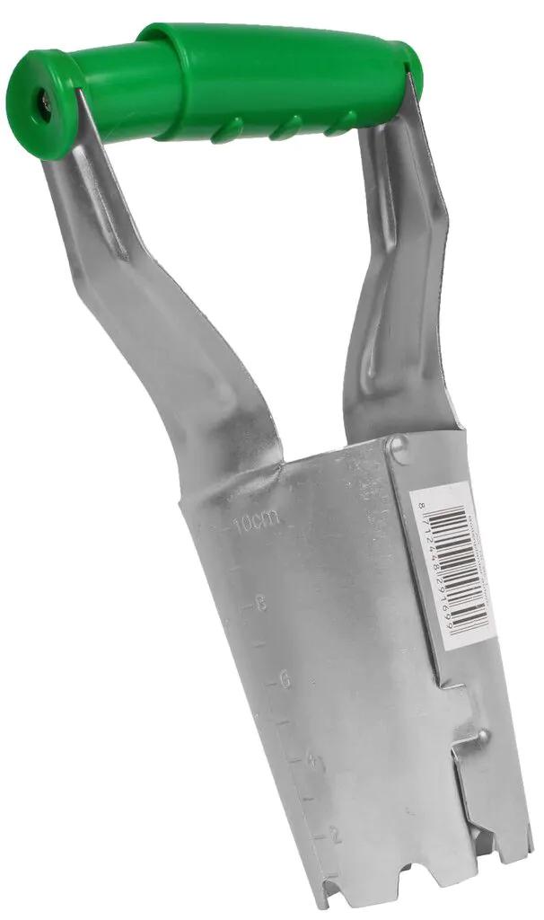 Automatisk løgplanter i galvaniseret stål med dybdemarkering