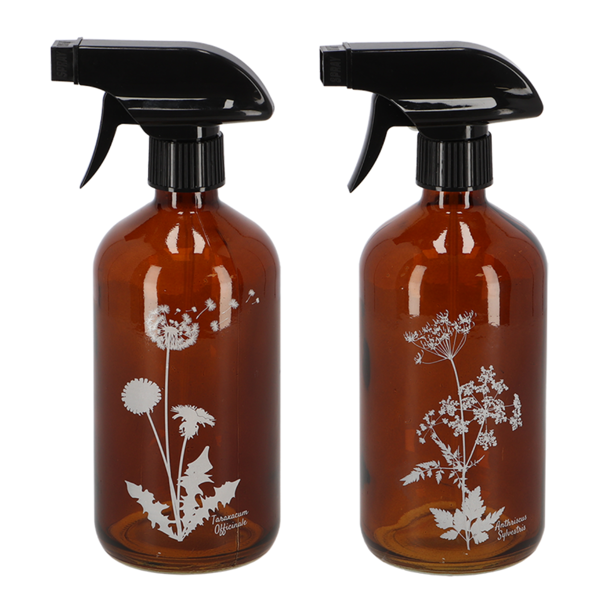 Sprayflaske vilde blomster brun S