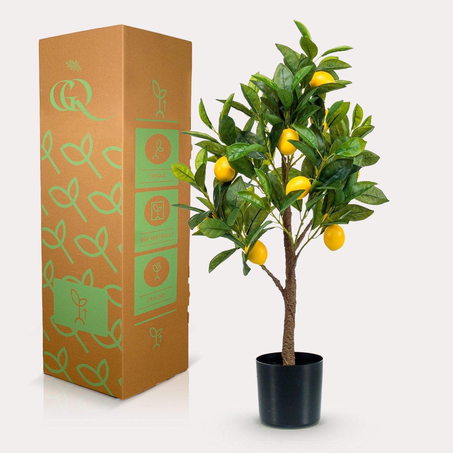 Kunstplanter - Citrus Limonia - citrontræ - 75 cm