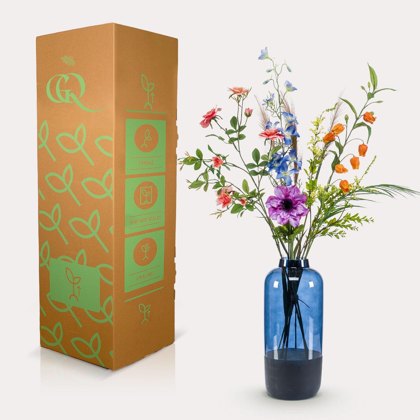 Kunstige blomster - Buket L - 90 cm - Rise & Shine