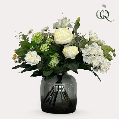 Kunstbloemen - Bouquet M - White Dream - 60 cm